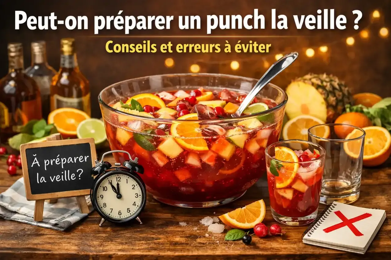 Peut-on préparer un punch la veille ? Conseils et erreurs à éviter
