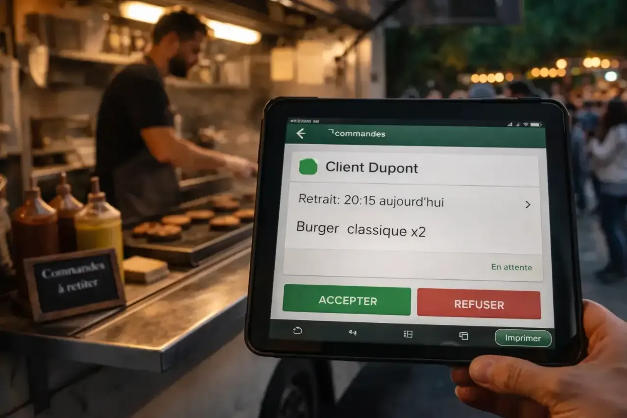 Commande en ligne pour food truck : gagnez du temps sans stress