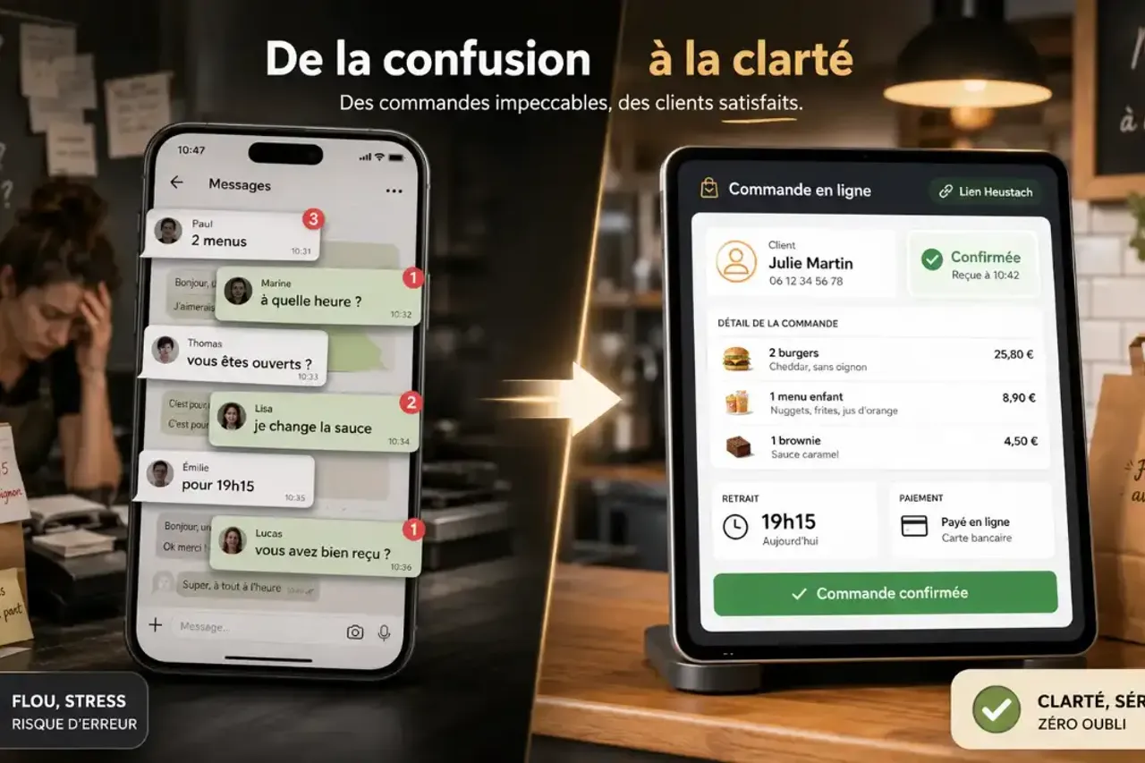 Commande par message privé restaurant : bonne idée ?