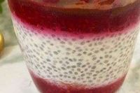 Graines de chia lait de coco fraise framboise - THAÏ LA ROUTE !