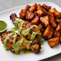 Poulet - Frites de plantains (Alloco)