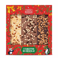 Coffret 3 Tablettes Assortiment 3 Chocolats 270g
