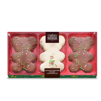 Coffret 3 Oursons Guimauve De Noël Chocolats Lait Et Blanc 90g