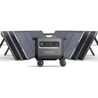 Station électrique UGREEN Portable 2200 W + 6 panneaux 200W
