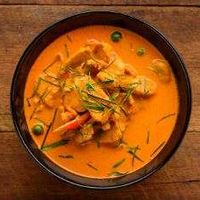 Émincé de poulet au curry rouge + Riz Thaï au jasmin
