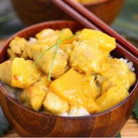 Émincé de poulet à l ananas + riz Thaï au jasmin