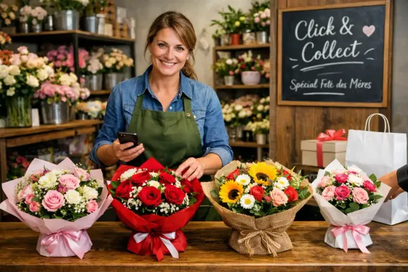 Click and collect fleuriste : cartonnez à la Fête des Mères