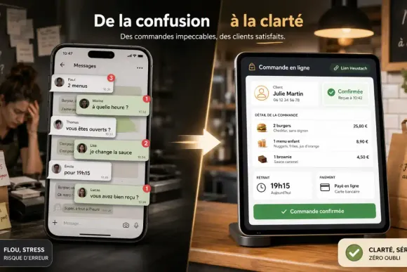 Commande par message privé restaurant : bonne idée ?