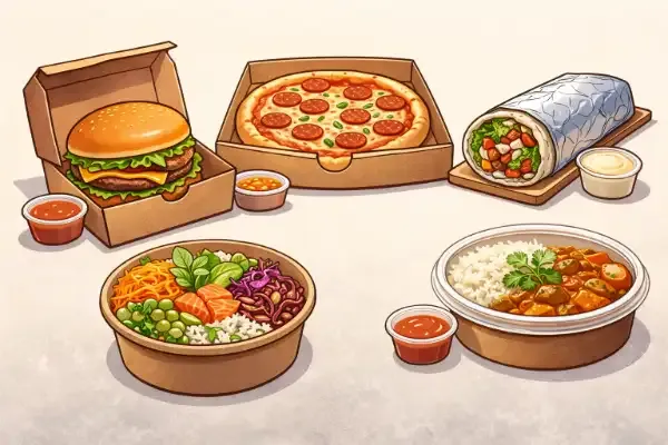 Le top 5 des plats adaptés au Click and Collect