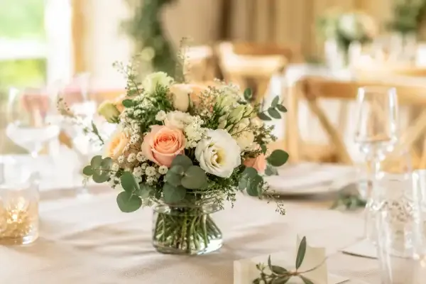 Composition florale estivale pour un événement familial